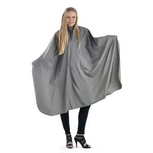 Mantella taglio nylon silk grigia