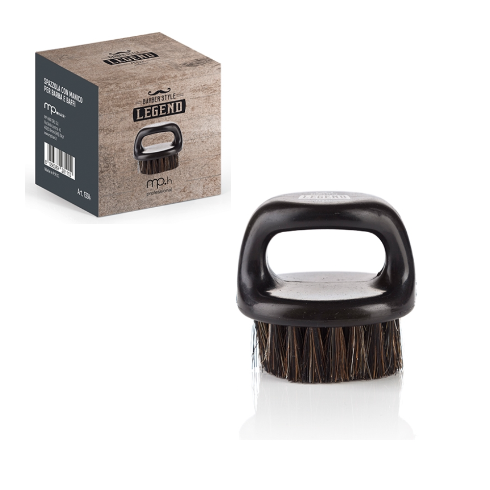 Mp Hair Spazzola Barba Con Manico Setole Cinghiale