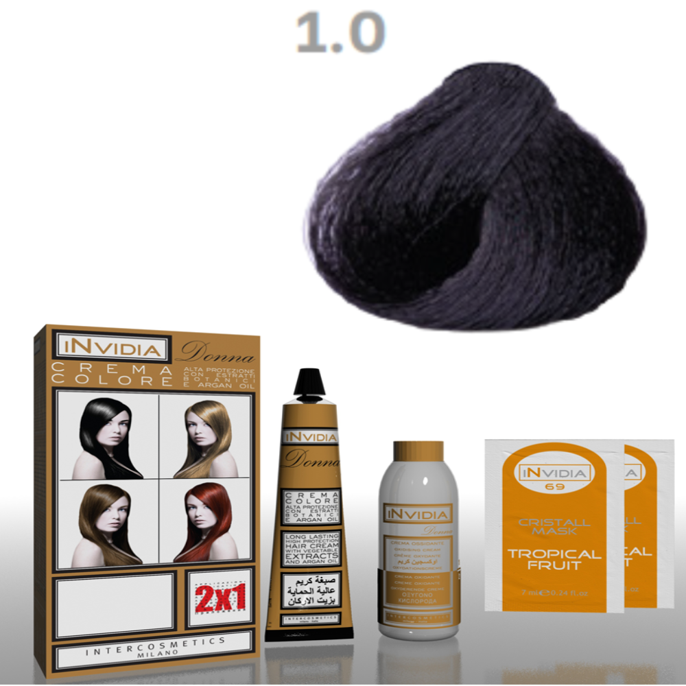 invidia-shampoo-colorante-crema-colore-donna-100ml-1.0-nero Invidia Shampoo Colorante Crema Colore Donna 100ML 1.0 Nero