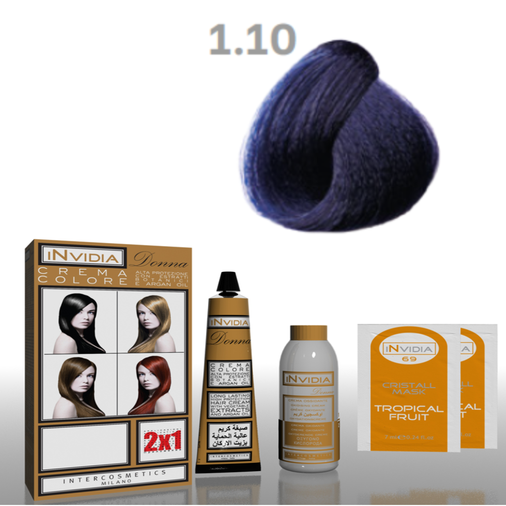 invidia-shampoo-colorante-crema-colore-donna-100ml-1.10-nero-blu Invidia Shampoo Colorante Crema Colore Donna 100ML 1.10 Nero Blu