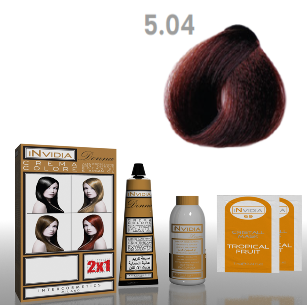 invidia-shampoo-colorante-crema-colore-donna-100ml-5.04-cioccolato Invidia Shampoo Colorante Crema Colore Donna 100ML 5.04 Cioccolato