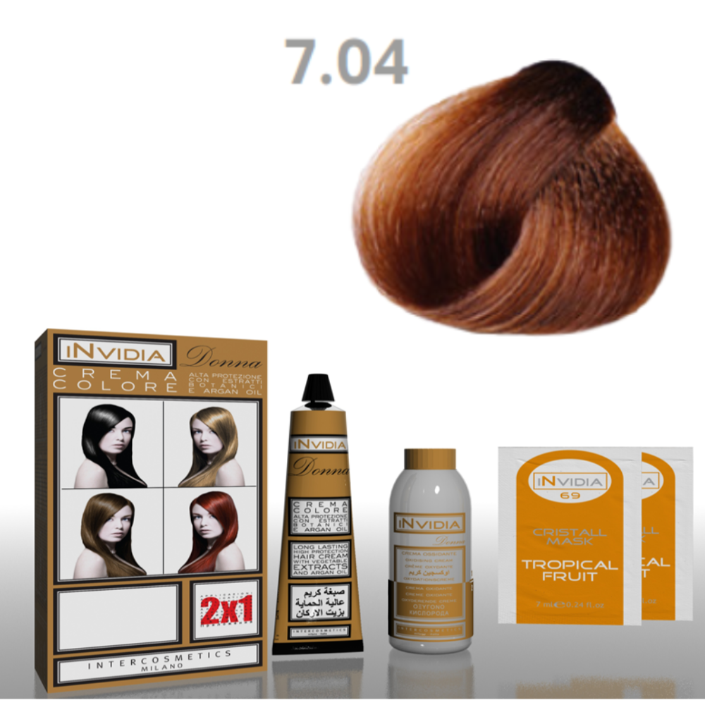 invidia-shampoo-colorante-crema-colore-donna-100ml-7.04-castagna Invidia Shampoo Colorante Crema Colore Donna 100ML 7.04 Castagna
