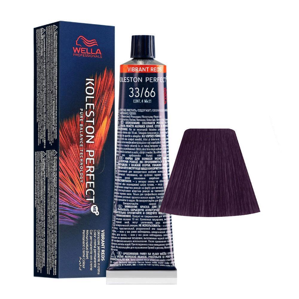 Wella Tinta Koleston Perfect Me 60ML 33/66 Castano Scuro Intenso Violetto Intenso