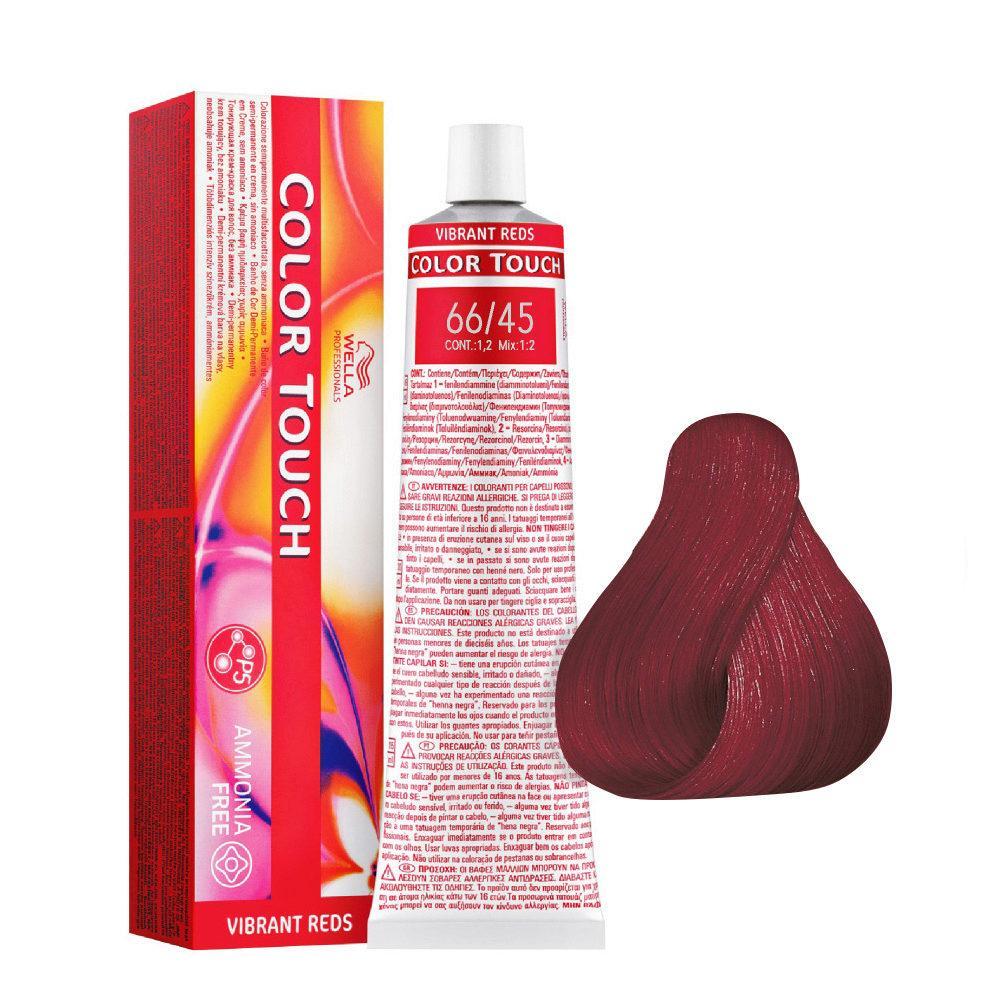 Wella Color Touch Tono Su Tono 60ML 66/45 Biondo Scuro Intenso Rame Mogano