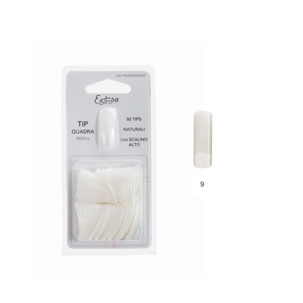 estrosa-tips-refill-quadrata-con-scalino-n.9 Estrosa Tips Refill Quadrata Con Scalino n.9