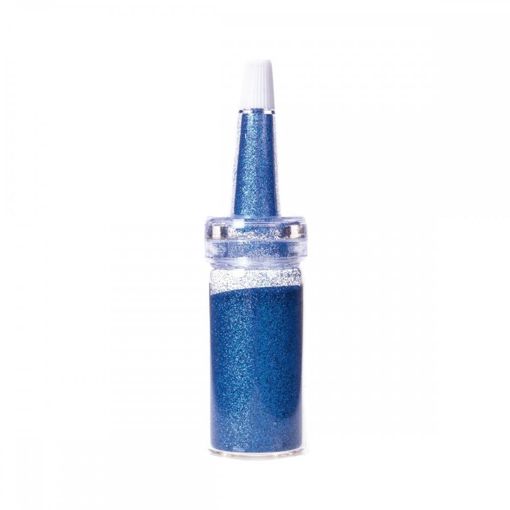Estrosa Holographic Dust Polvere Glitter Blue Flacone di polvere glitter olografica blu Estrosa da 6g con applicatore