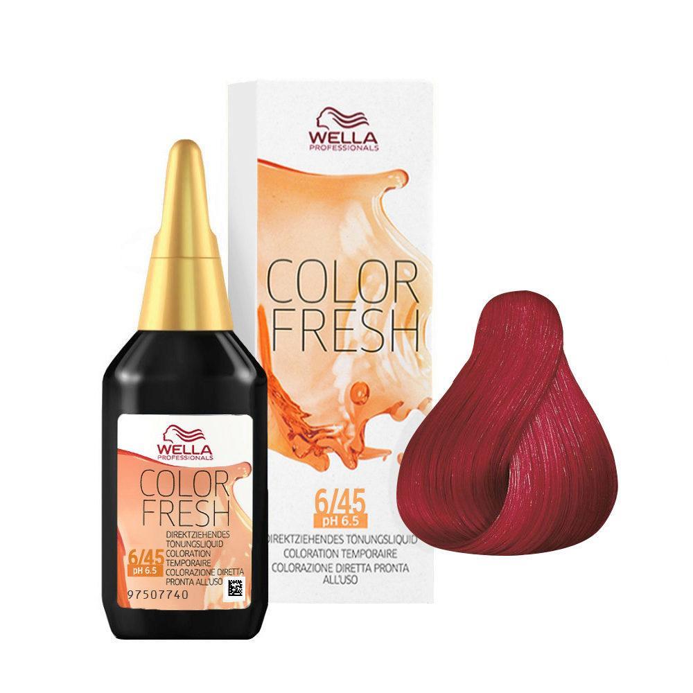 Wella Color Fresh Tono Su Tono Diretto 75ML 6/45 Biondo Scuro Rame Mogano