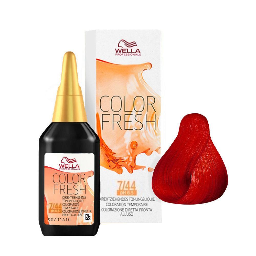 Wella Color Fresh Tono Su Tono Diretto 75ML 7/44 Biondo Medio Rame Intenso