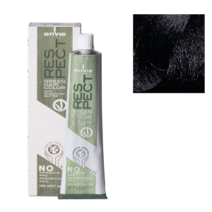 Tinta in crema senza ammoniaca respect green 100ml 1.0 nero