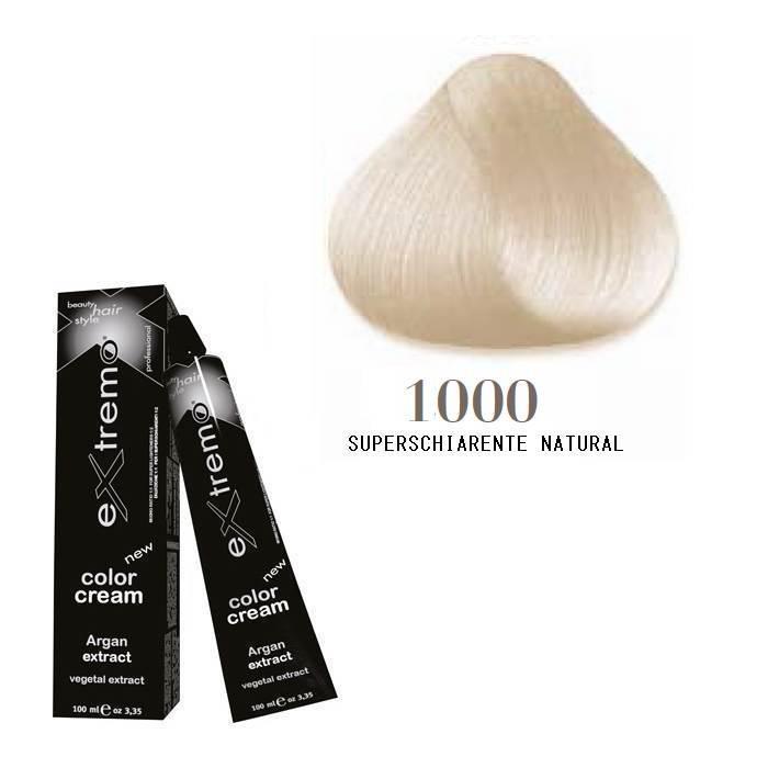 Extremo Tinta Color Cream Argan Oil 100ml 1000 Superschiarente Naturale