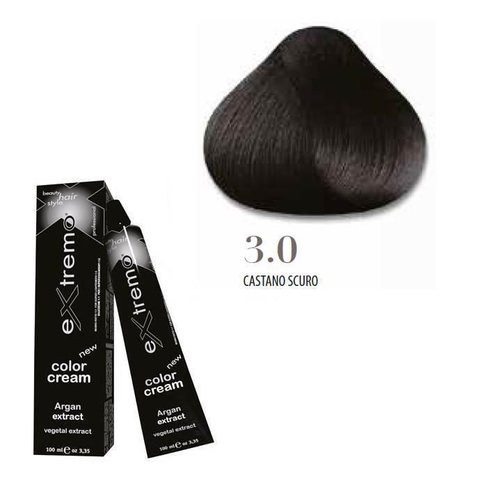 Extremo Tinta Color Cream Argan Oil 100ml 3.0 Castano Scuro