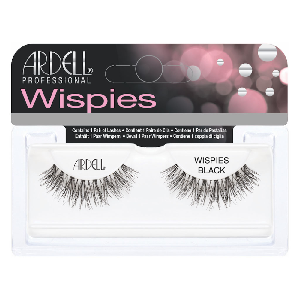 Confezione di Ardell Wispies Ciglia Finte Black con le ciglia visibili all'interno