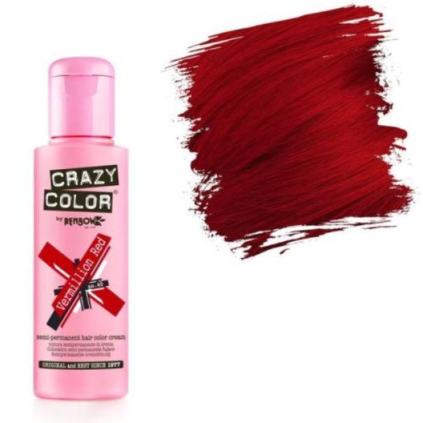Crazy Color Crema Colorante Semipermanente 100ML E679 40 Vermillion