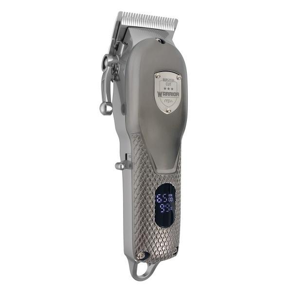 Tosatrice cordless grigia vista frontale con display
