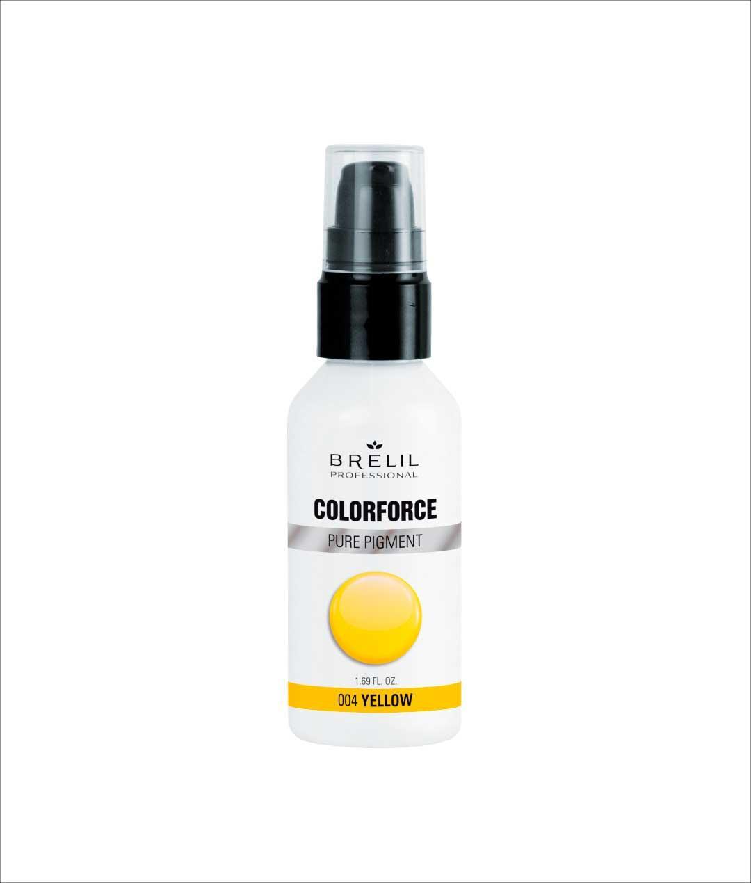brelil-colorforce-pure-pigment-50ml-004-yellow Brelil ColorForce Pure Pigment 50ML 004 Yellow