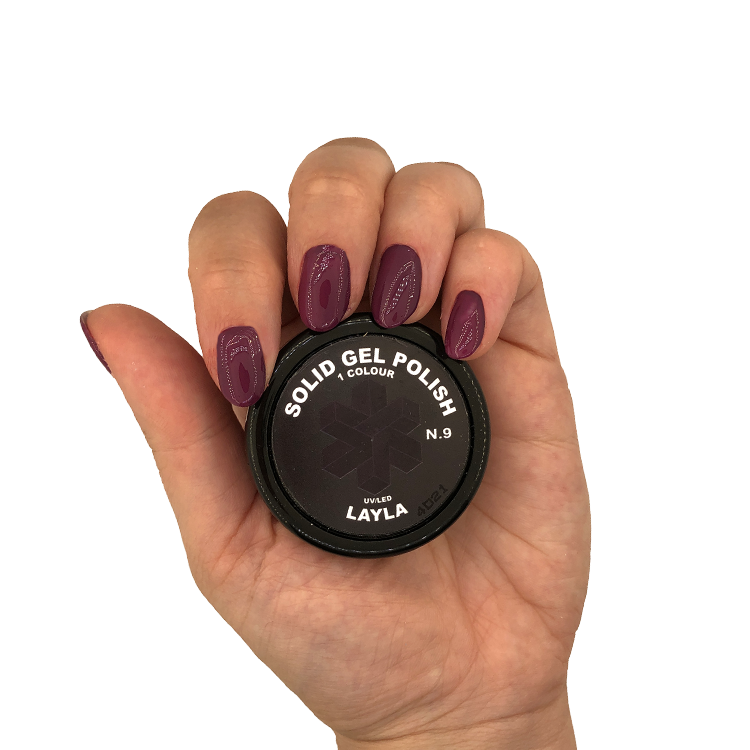 layla-smalto-solid-gel-polish-uv-led-15gr-n.9-violet-noire Layla Smalto Solid Gel Polish Uv Led 15GR N.9 Violet Noire