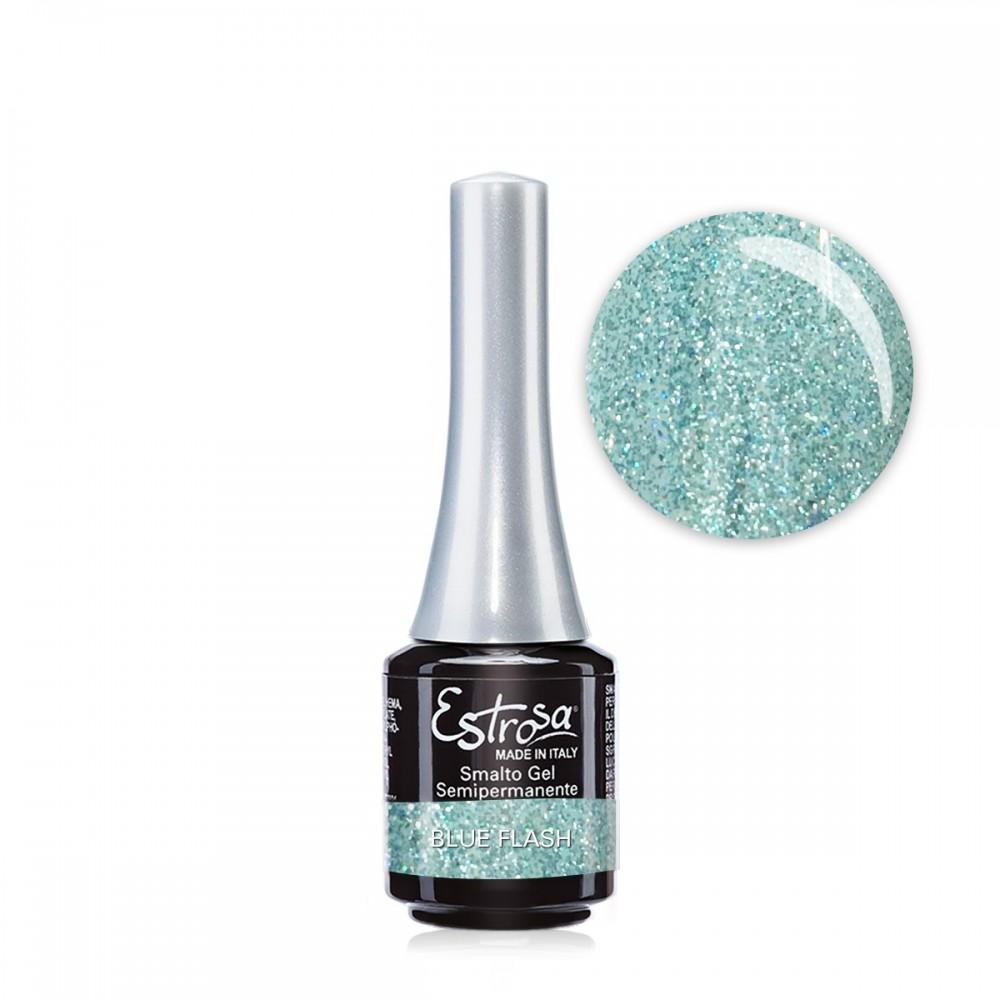 Estrosa Smalto Gel Semipermanente 7ML Blue Flash Glitter