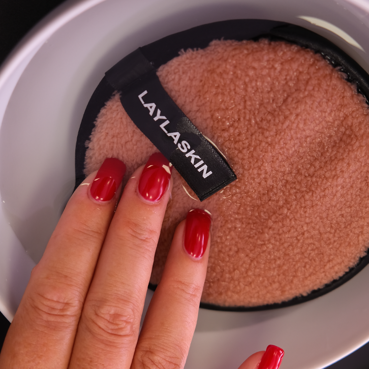 Spugna riutilizzabile per la rimozione del trucco - retro