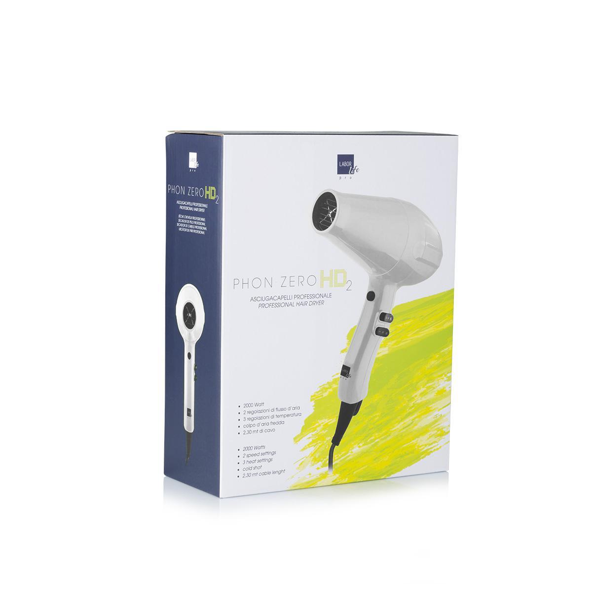 Labor Phon Zero Pro Hd Bianco vista dal retro con dettagli impugnatura