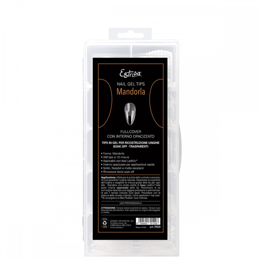 estrosa-nail-gel-tips-mandorla-lunga-240pz Estrosa Nail Gel Tips Mandorla Lunga 240PZ