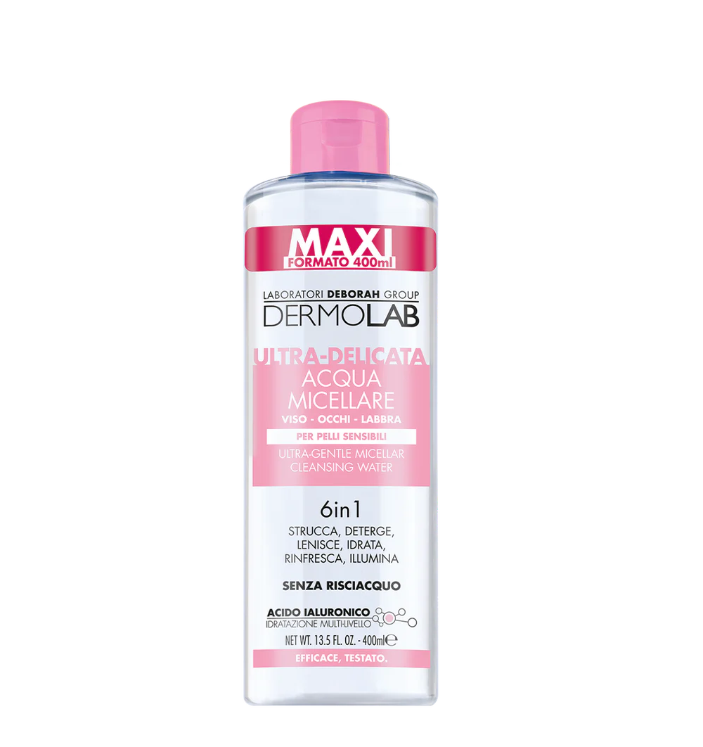 dermolab-acqua-micellare-ultra-delicata-6-in-1-pelli-sensibili-400-ml Dermolab Acqua Micellare Ultra Delicata 6 In 1 Pelli Sensibili 400 Ml
