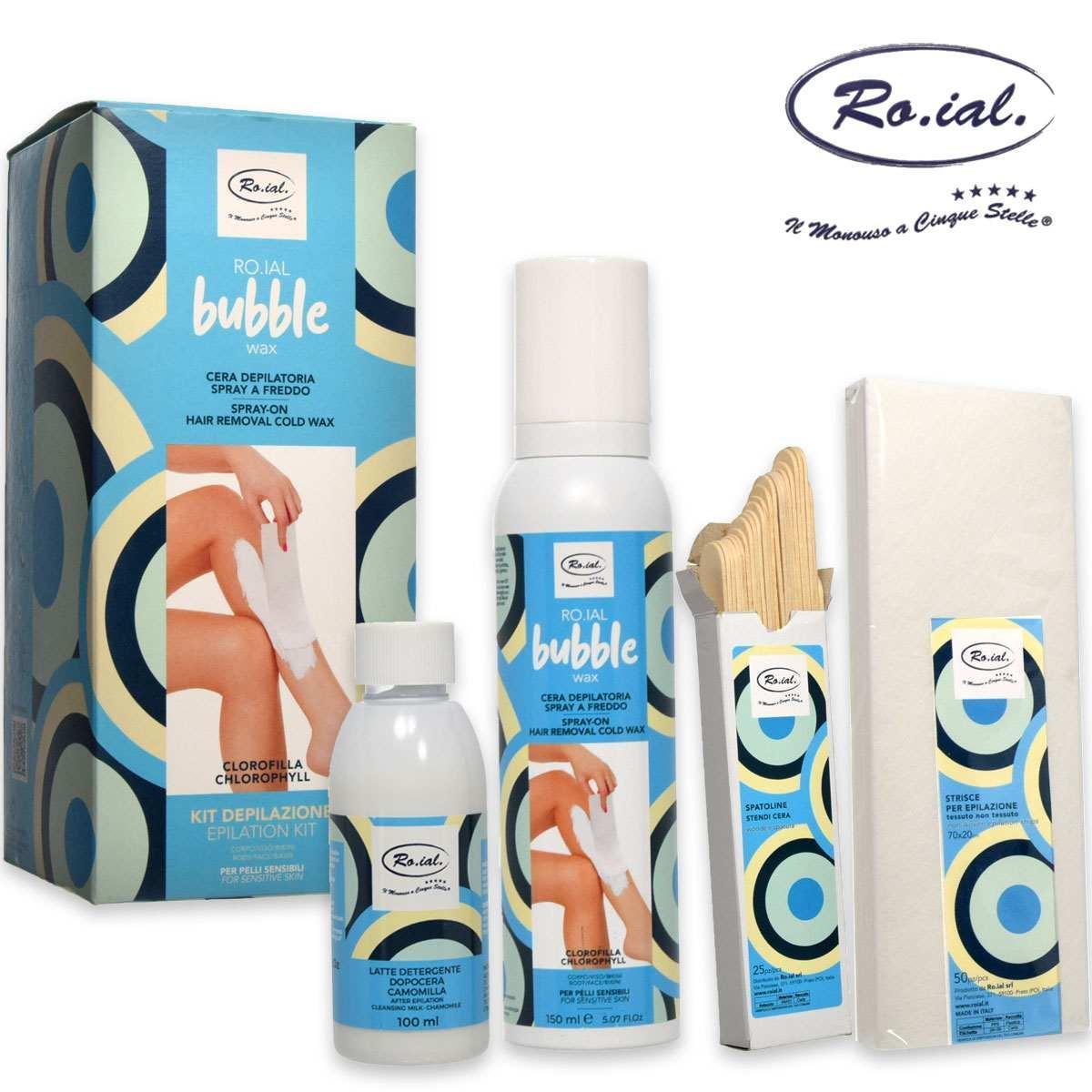 roial-kit-epilazione-bubble-wax-celeste-clorofilla Roial Kit Epilazione Bubble Wax Celeste Clorofilla