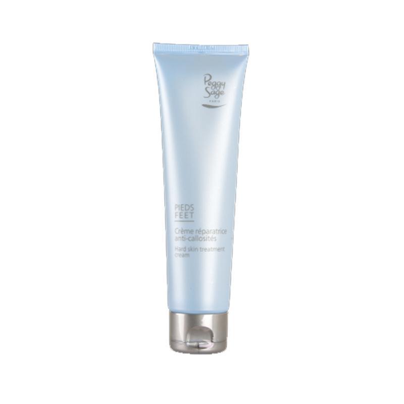 Tubo crema riparatrice piedi Peggy Sage, colore azzurro e bianco con tappo argento
