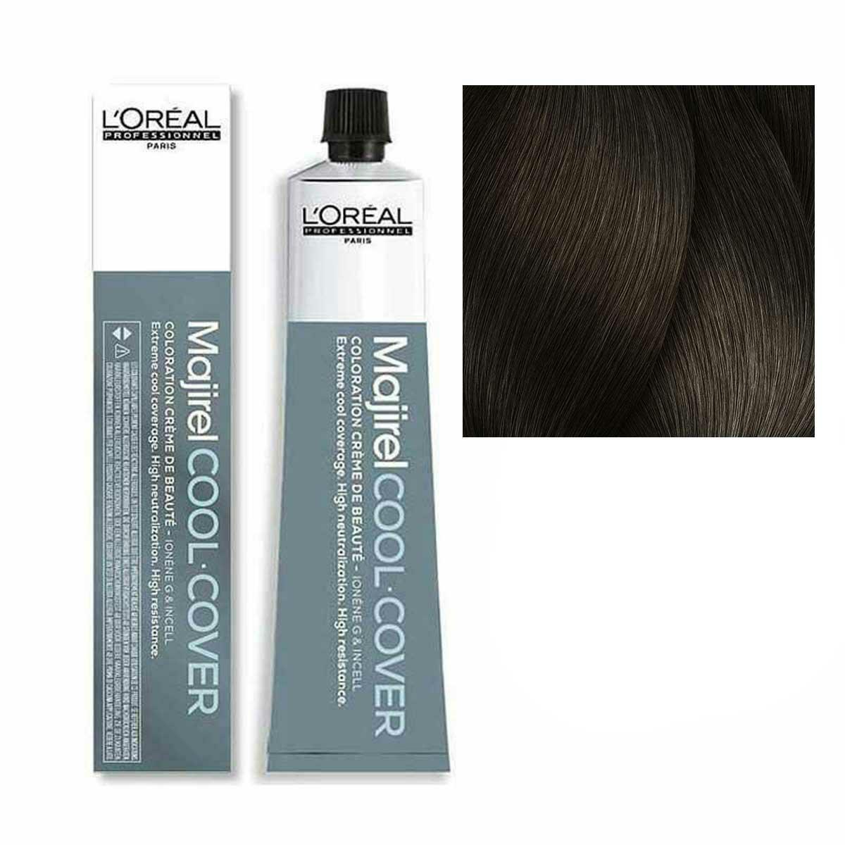 Lu00b4Oru00e8al Tinta Majirel Cool Cover 50ML 6.17 Biondo Scuro Cenere Mat