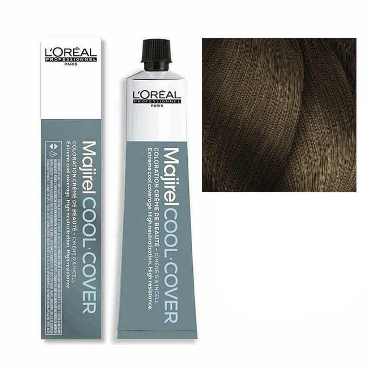 Lu00b4Oru00e8al Tinta Majirel Cool Cover 50ML 7.18 Biondo Cenere Mocha