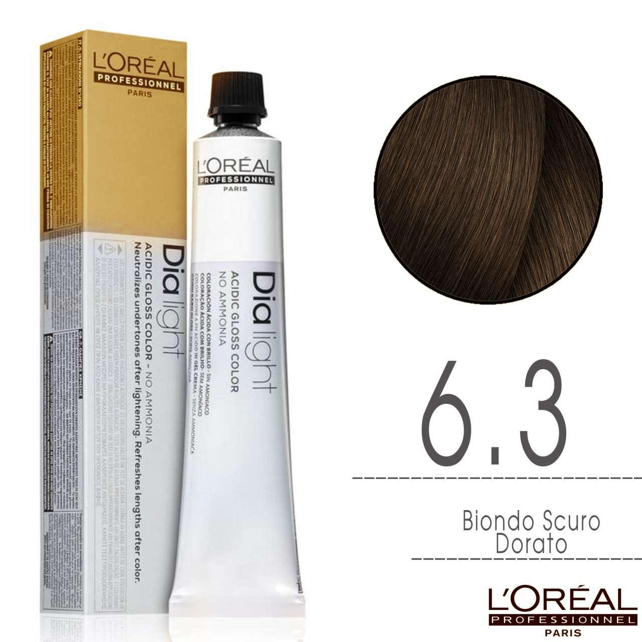 L'Oru00e9al Tinta Dia Light Tono Su Tono 50ML 6.3 Biondo Scuro Dorato