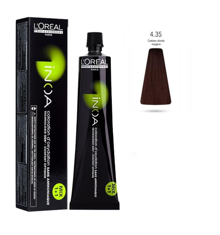 l'oru00e9al-tinta-inoa-senza-ammoniaca-60ml-4.35-castano-dorato-mogano L'Oru00e9al Tinta Inoa Senza Ammoniaca 60ML 4.35 Castano Dorato Mogano