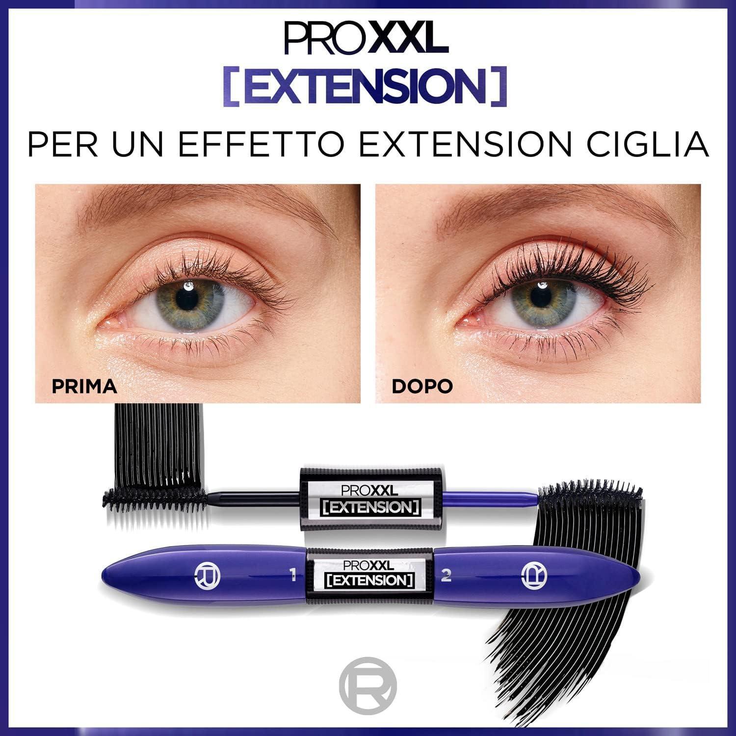 L'Oreal Mascara Pro XXL Extension applicato