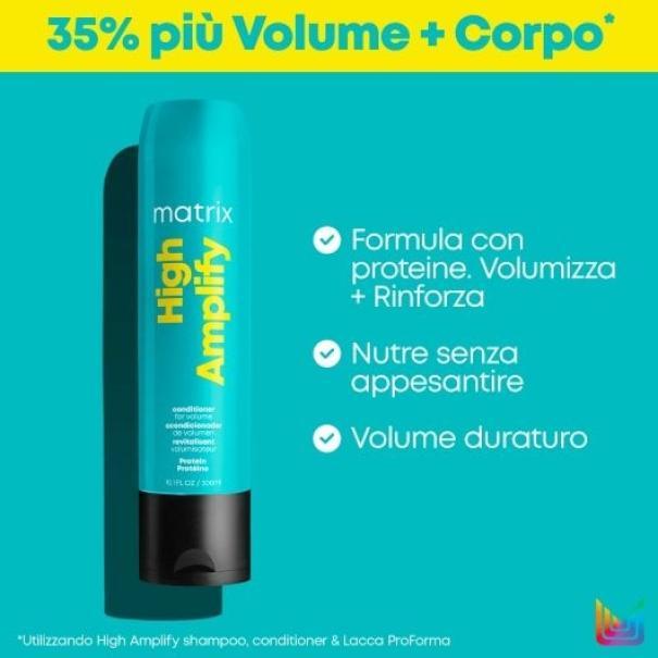 matrix matrix conditioner volumizzante high amplify total results 300ml - foto 3 Matrix Conditioner Volumizzante High Amplify - balsamo per capelli fini, 300ML