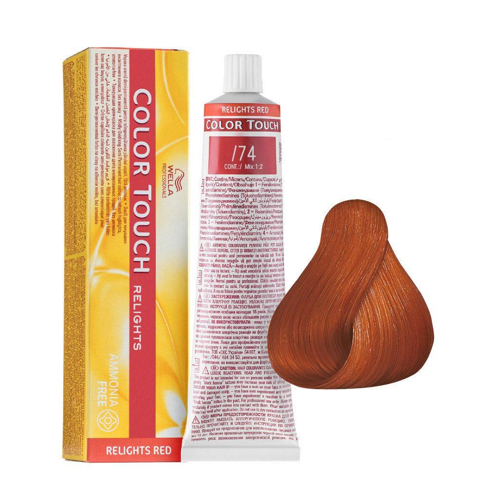 Wella Color Touch Relights Tono Su Tono 60ML /74 Sabbia Ramato