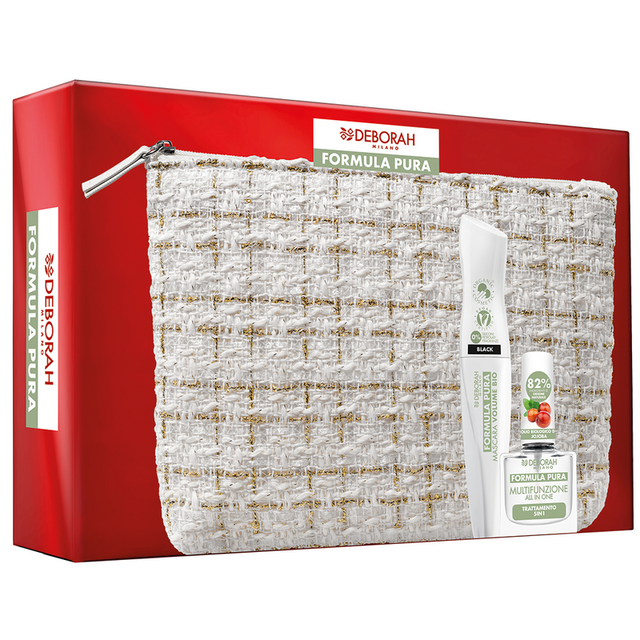 deborah-formula-pura-pochette-foderata-colore-bianco-mascara-formula-pura-volume-bio-+-smalto-multifunzionante Deborah Formula Pura Pochette Foderata Colore Bianco Mascara Formula Pura Volume Bio + Smalto Multifunzionante