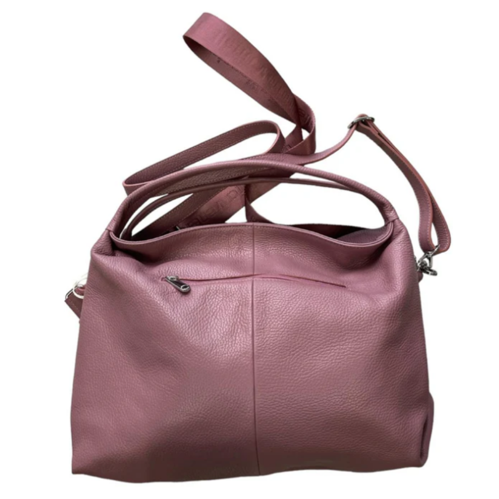 pelletteria veneta pelletteria veneta borsa a spalla in pelle malva - foto 1 Borsa a spalla in pelle malva con tracolla