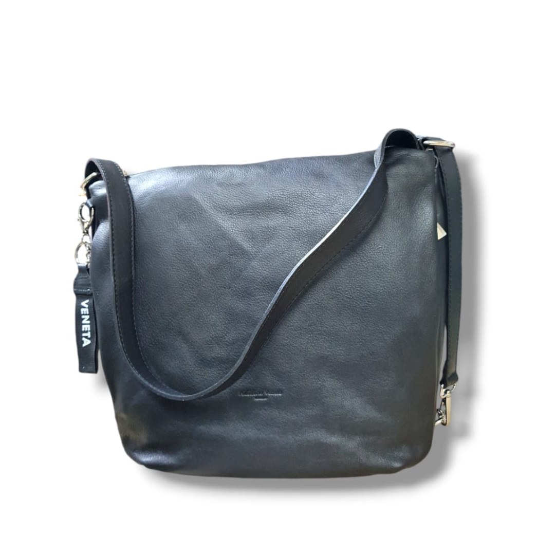 pelletteria veneta pelletteria veneta borsa zaino in pelle nera - foto 1 Borsa zaino in pelle nera Pelletteria Veneta, vista frontale