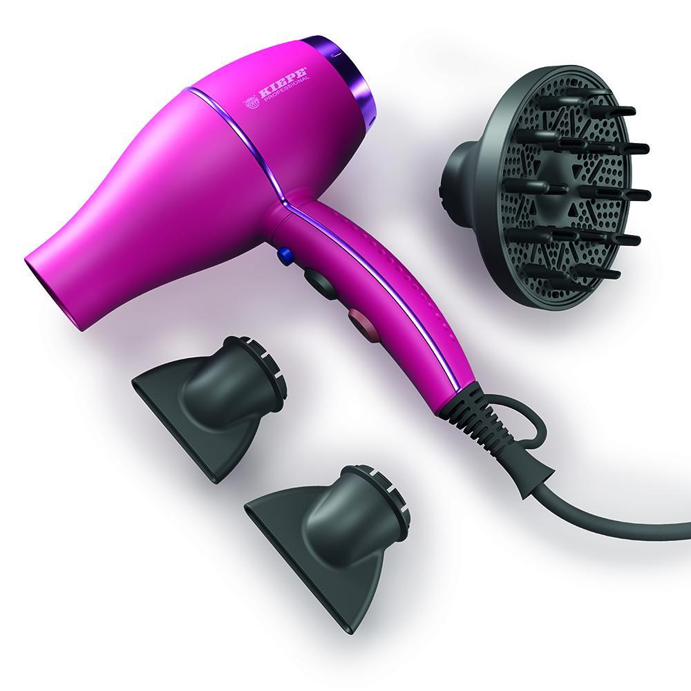 Phon Bloom 2000W Fuxia con diffusore, concentratore e testina massaggio