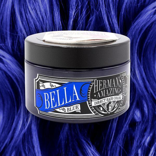 Barattolo colorante HERMAN'S capelli blu scuro BELLA 115ml