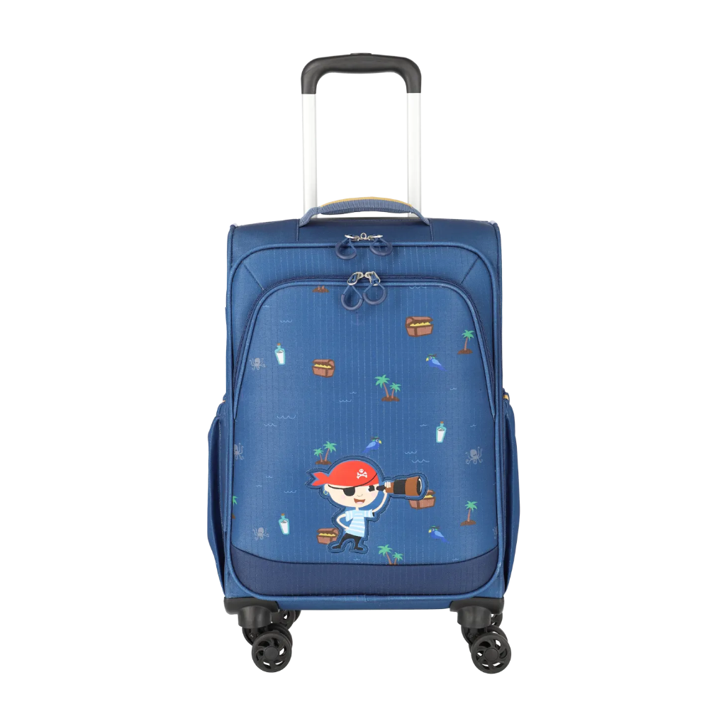 Trolley per bambini Travelite Minimover blu, vista frontale