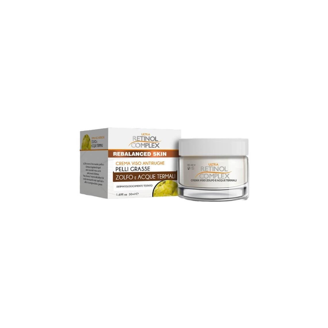 retinol-complex-crema-viso-antirughe-pelli-grasse-zolfo-e-acque-termali-50ml-108 Retinol Complex Crema Viso Antirughe Pelli Grasse Zolfo E Acque Termali 50ML 108