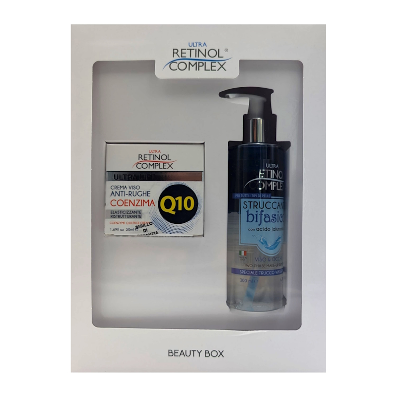 retinol-complex-beauty-box-conf.-crema-viso-coenzima-q10-50ml-+-struccante-bifasico-200ml Retinol Complex Beauty Box Conf. Crema Viso Coenzima Q10 50ML + Struccante Bifasico 200ML