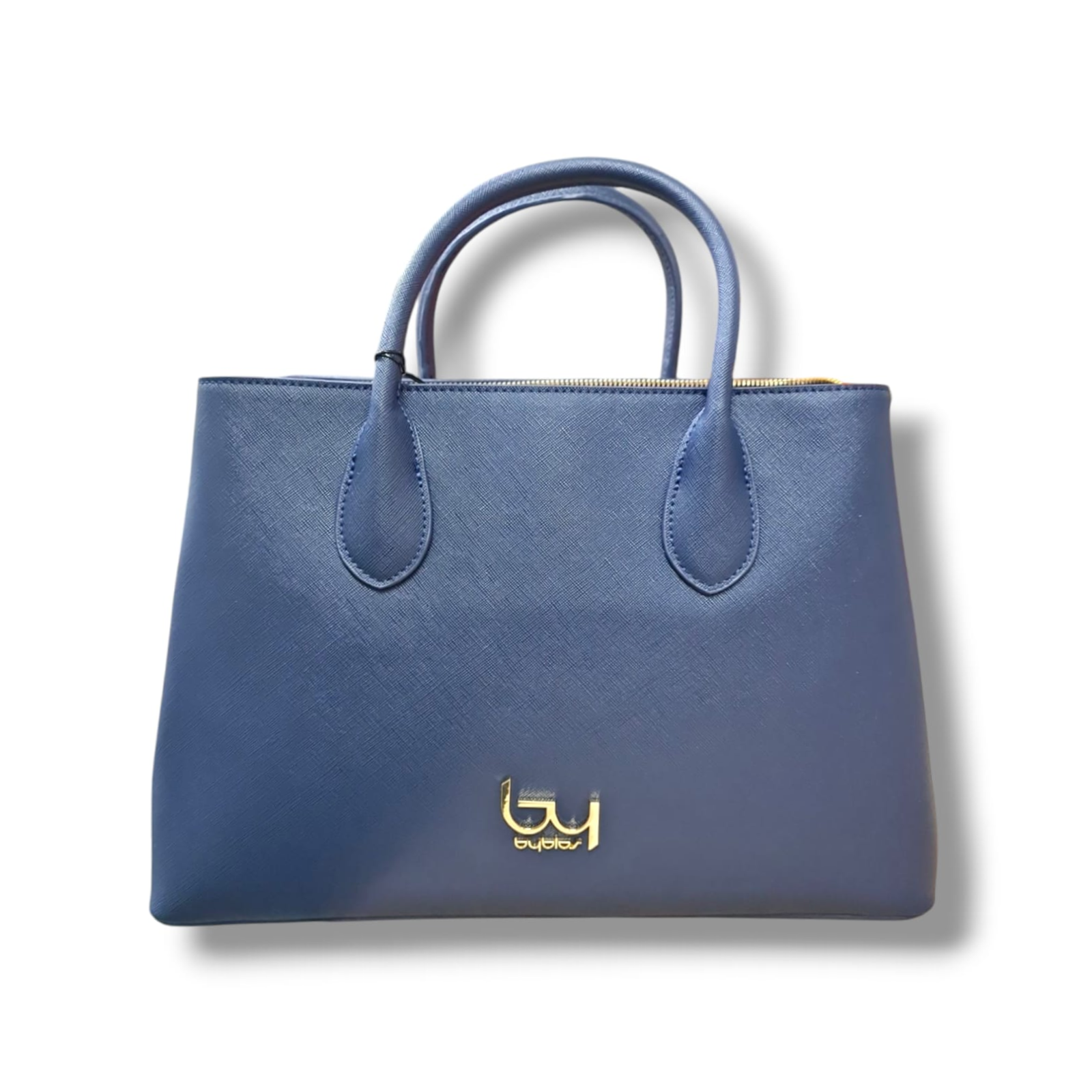 byblos byblos borsa sintetico navy bybs60a01 026 - foto 1 Borsa BYBLOS sintetico blu navy con manici e logo