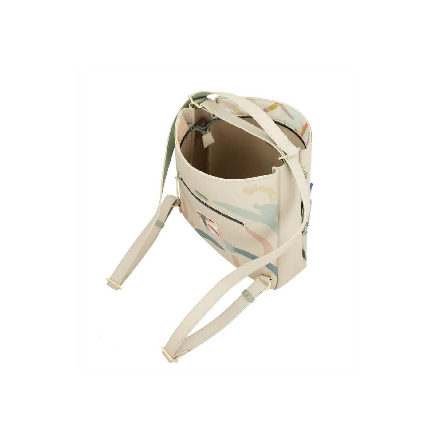 Anekke Borsa Trasformabile Zaino 40575-002 vista dall'alto con apertura principale e spallacci