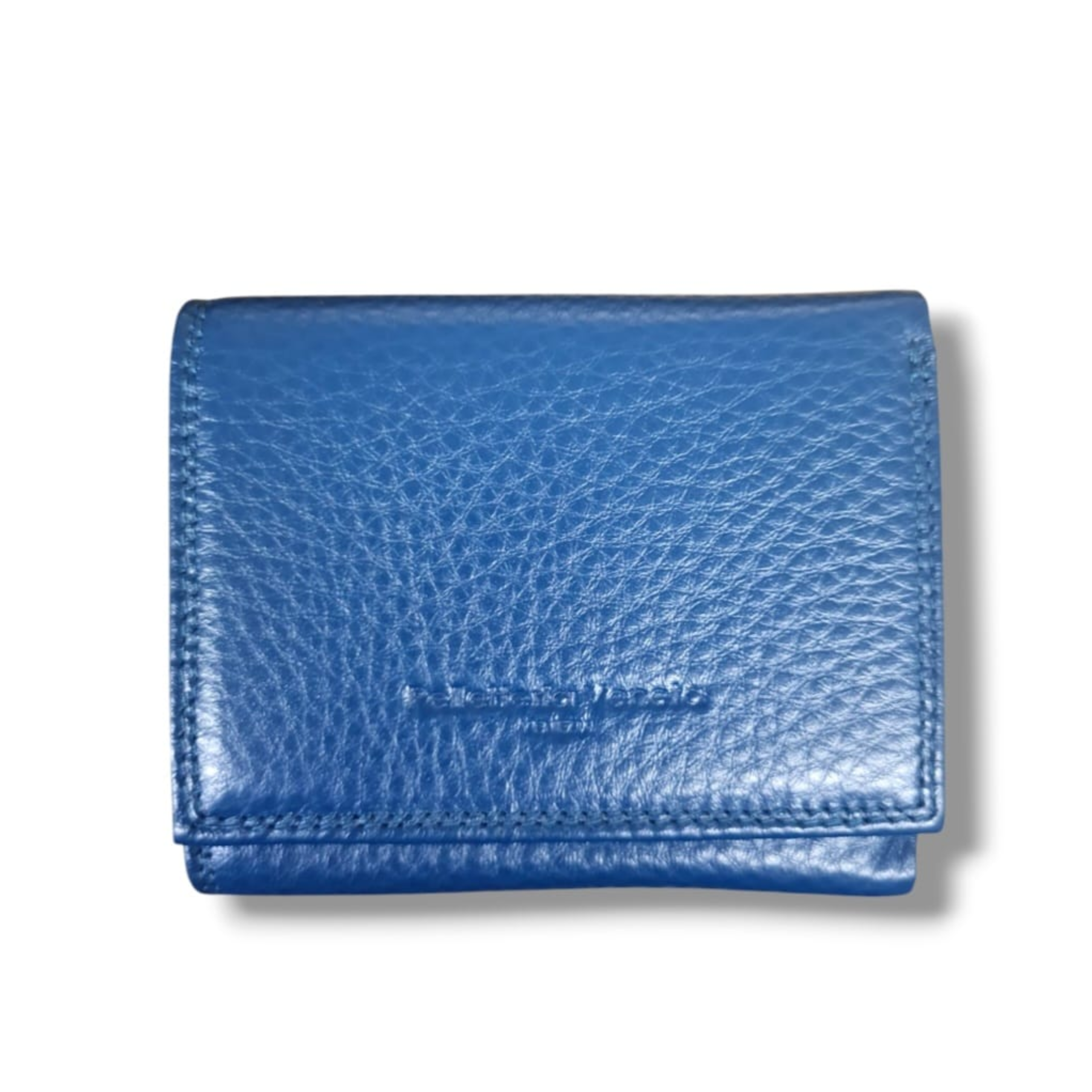 Portafoglio Pelletteria Veneta Oceano PFV1518 in pelle blu scuro, vista frontale