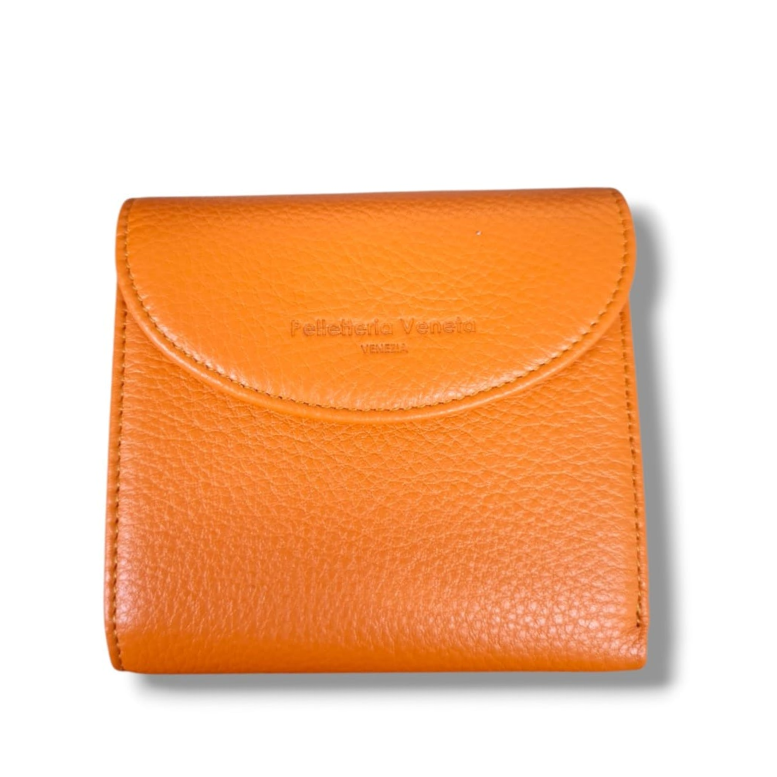 pelletteria veneta pelletteria veneta portafoglio arancio pfv1525-aranc - foto 1 Portafoglio in pelle arancio PELLETTERIA VENETA PFV1525, vista frontale