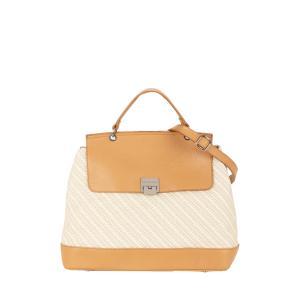 Borsa a mano in paglia e pelle dollaro linea caorle bianco p25070-bianc
