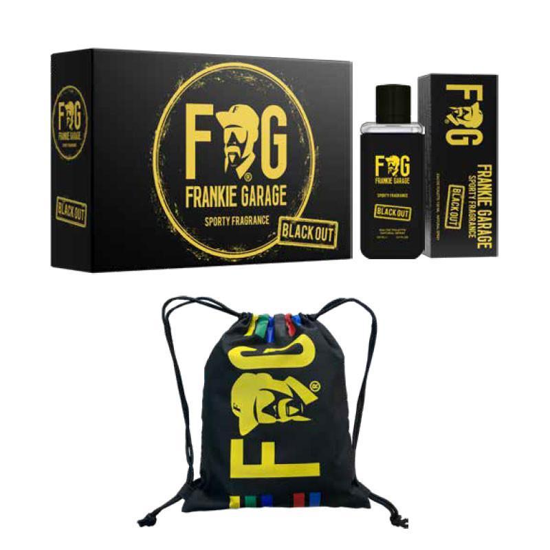 Set Frankie Garage Sporty: profumo, deodorante, scatola nera con logo oro e zaino sportivo