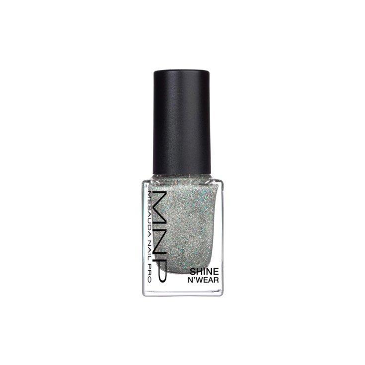mnp mnp mesuada shine n'wear smalto unghie 10ml 272 etoile - foto 1 Smalto per unghie MNP Mesuada Shine N'Wear 272 Etoile, 10ml glitterato grigio-argento