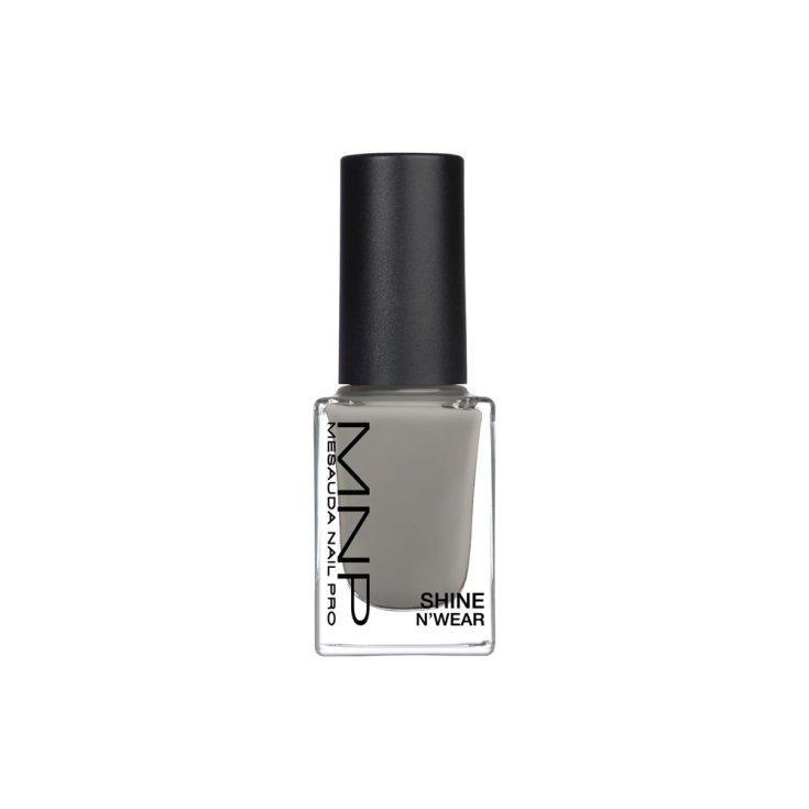 Smalto unghie MNP Shine N'Wear grigio perlato Full Moon 10ml con cappuccio nero